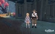 He doesn’t move, and he is nearby (Image via miHoYo)